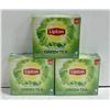 Image 1 : THREE BOXES OF LIPTON GREEN TEA 100 BAGS PER BOX