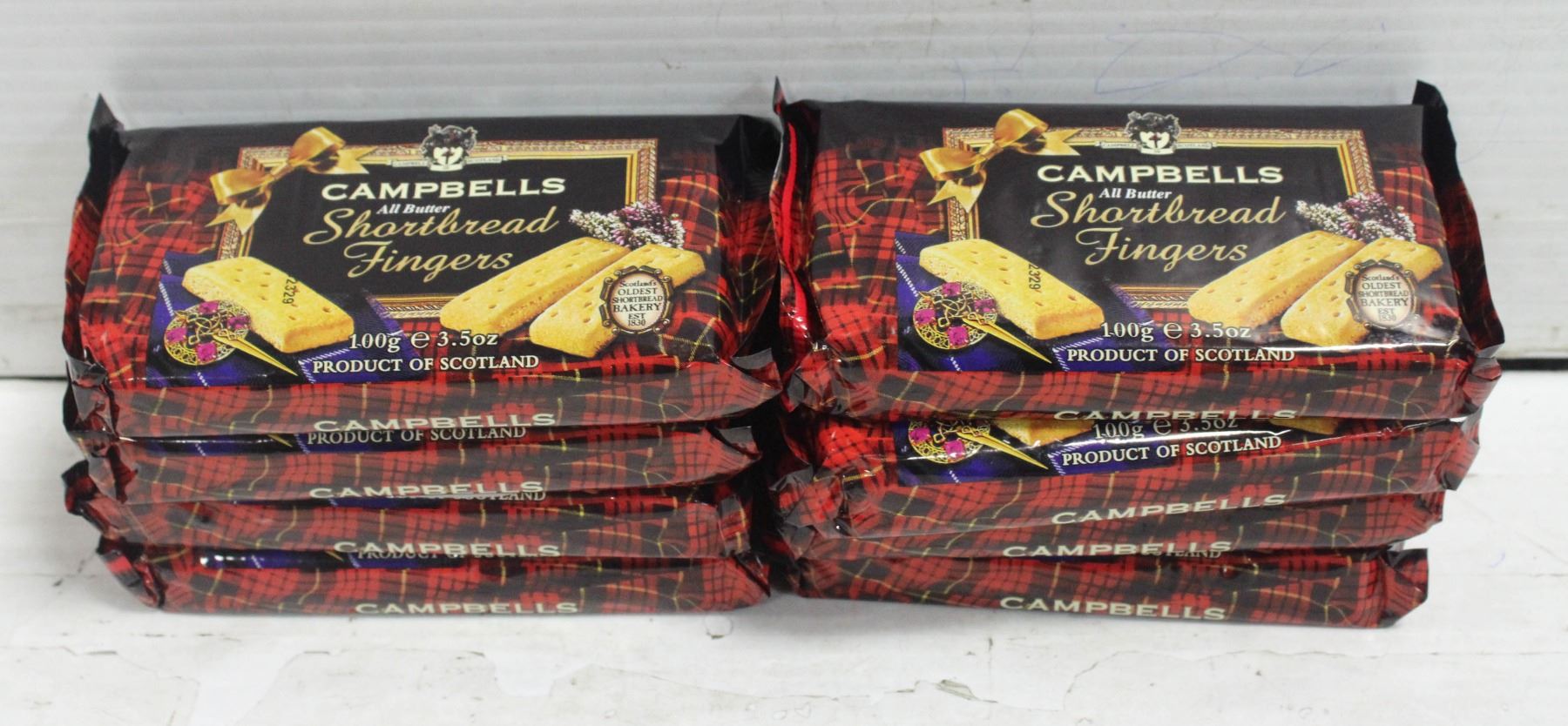 EIGHT PACKAGES OF CAMPBELL SCOTTISH SHORTBREAD