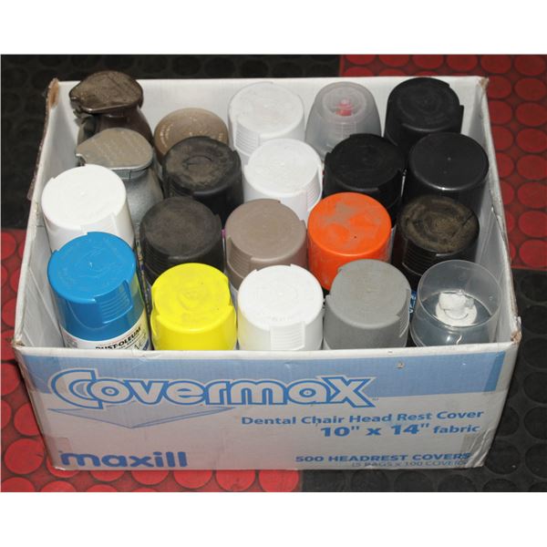 BOX OF SPRAY PAINT (FULL)