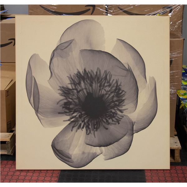 LARGE CANVAS PRINT X-RAY OF A PEONY