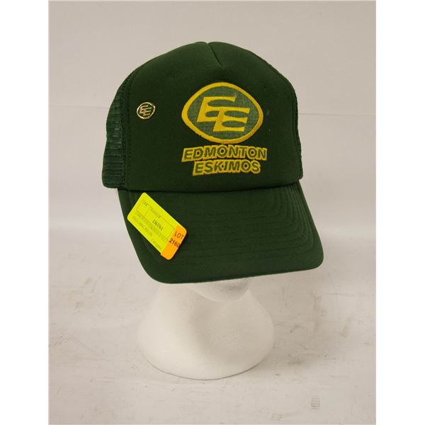 EDMONTON ESKIMOS BALL CAP - MATCHING PIN ON