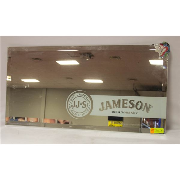 JAMESON IRISH WHISKEY GLASS BAR SIGN