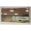Image 1 : JAMESON IRISH WHISKEY GLASS BAR SIGN