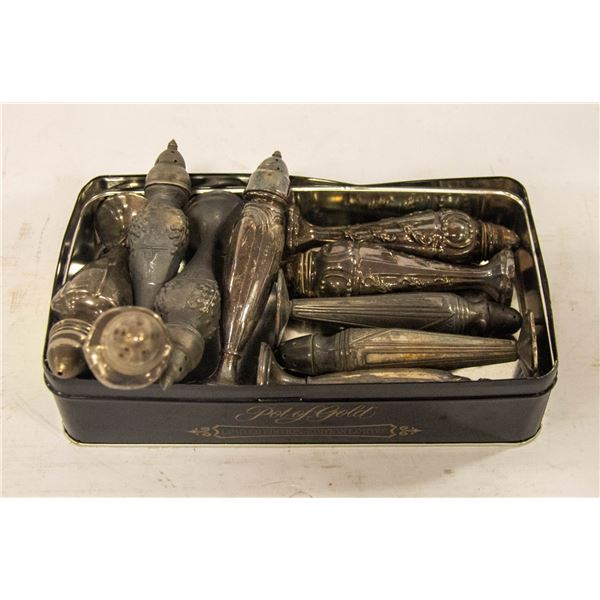 BUNDLE OF ANTIQUE ELECTRO PLATED LEAD S-P SHAKER