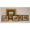 Image 1 : 5 HORSE THEMED FRAMED WALL HANGINGS (4 MINI)