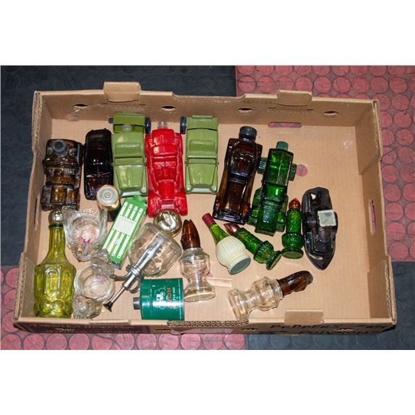 FLAT OF AVON COLLECTABLE BOTTLES