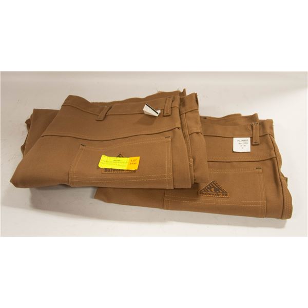 BULWARK FLAME RESISTANT WORK PANTS 2 PAIRS 44 X 37