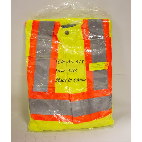 STORMMASTER HI VIZ BIB OVERALLS SIZE 2XL
