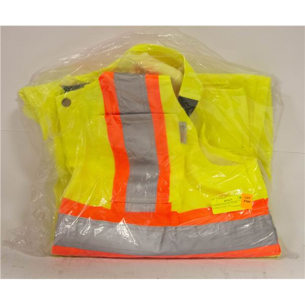 STORMMASTER HI VIZ BIB OVERALLS SIZE 2XL
