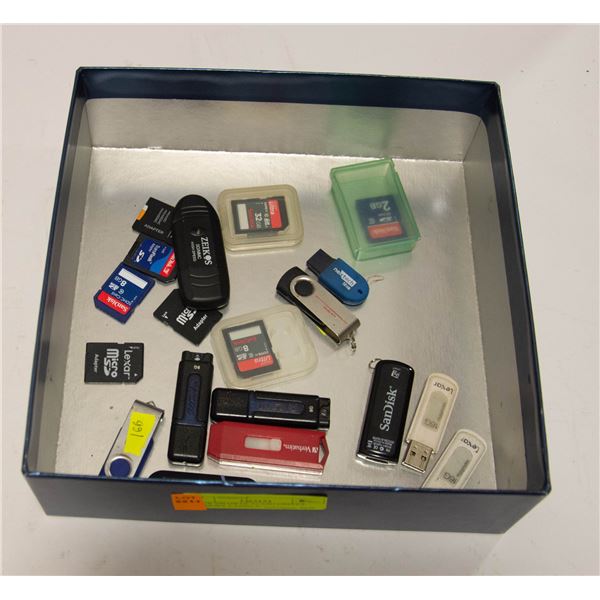 OVER 100 GB OF FLASH DRIVES, MEMORY CARDS &