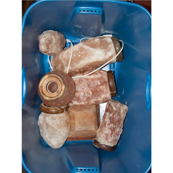 TOTE OF HIMALAYAN SALT LAMPS