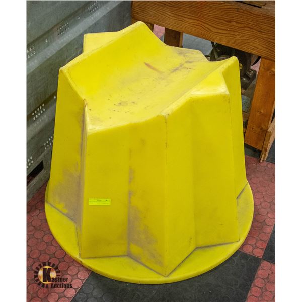 YELLOW ROAD SIDE BARRIER STAND