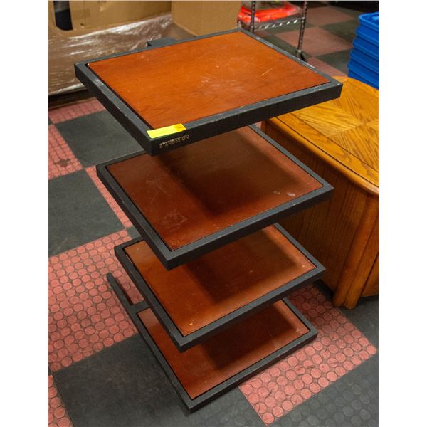 4 TIER WOOD DISPLAY RACK - 20"X16"