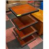 Image 1 : 4 TIER WOOD DISPLAY RACK - 20"X16"