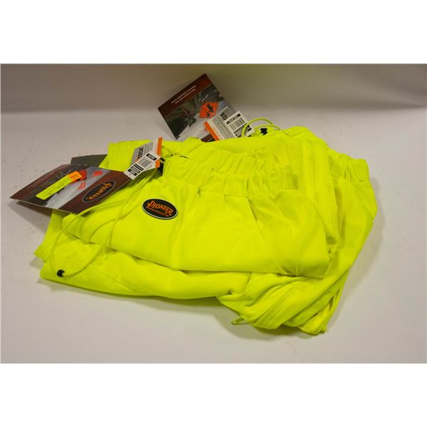 LOT OF 2 PIONEER HIGH VIZ SAFETY PANTS SIZE 2XL