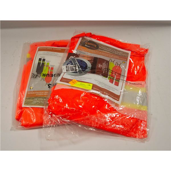 LOT OF 2 PIONEER FLAME RESISTANT BIB OVERALLS 4XL