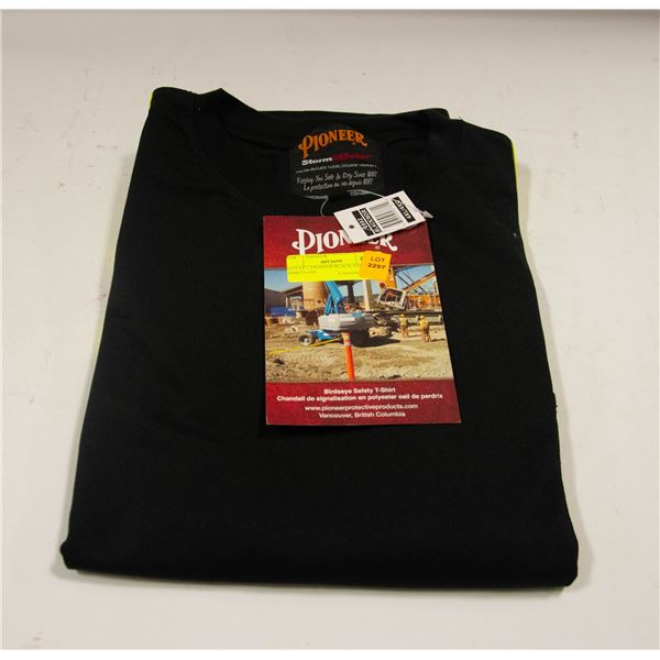 LOT OF 2 PIONEER BLACK SAFETY SHIRTS 4XL