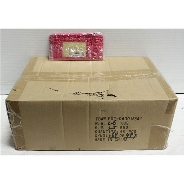 CASE OF NEW LADIES WALLETS - COLORS MAY VARY