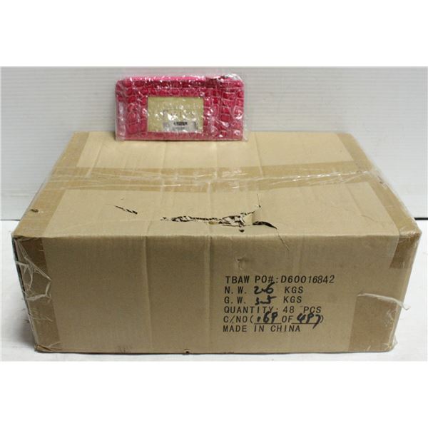 CASE OF NEW LADIES WALLETS - COLORS MAY VARY