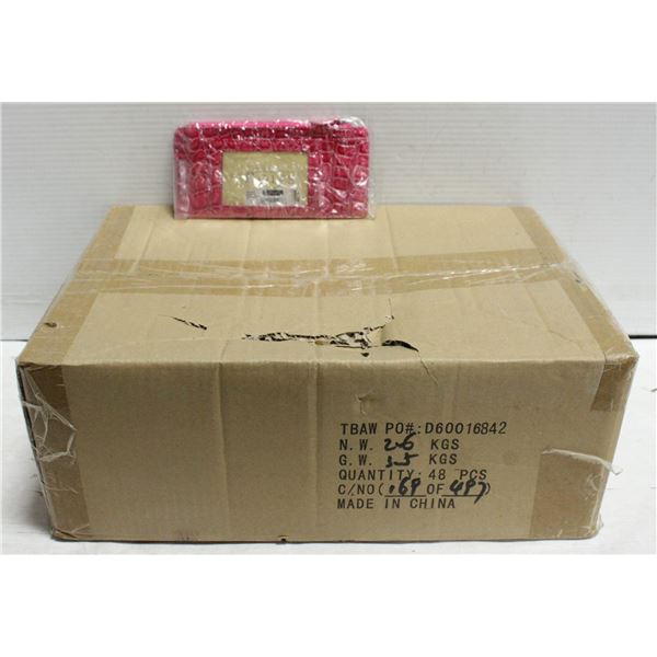 CASE OF NEW LADIES WALLETS - COLORS MAY VARY