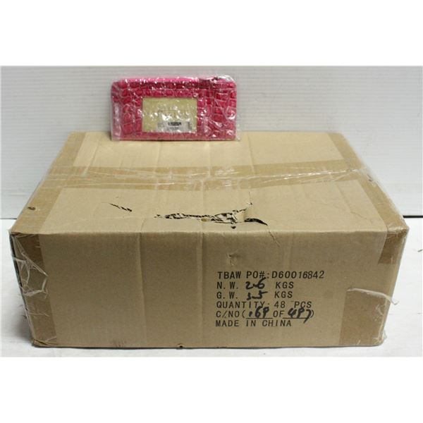 CASE OF NEW LADIES WALLETS - COLORS MAY VARY