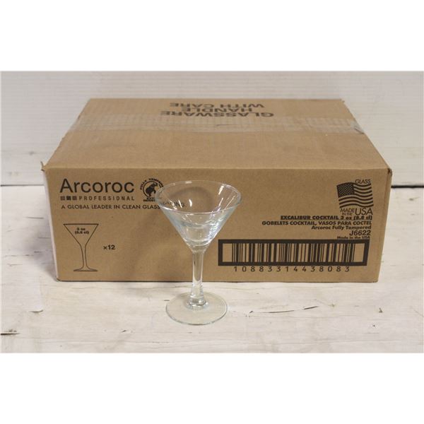 NEW CASE WITH 12 X 3 OZ ARCOROC FULLY TEMPERED-