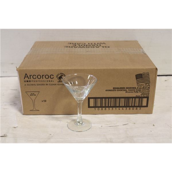 NEW CASE WITH 12 X 3 OZ ARCOROC FULLY TEMPERED-