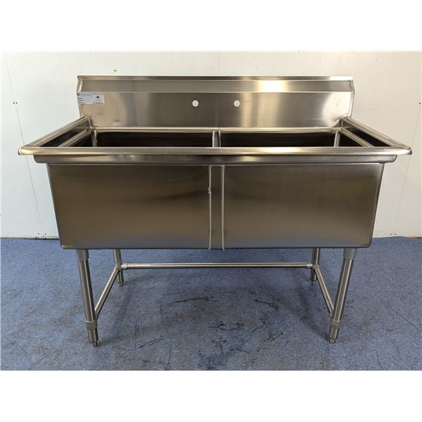 Thorinox TDS-2424-E Two Compartment Sink With No Drain Board | Sink-4/R6