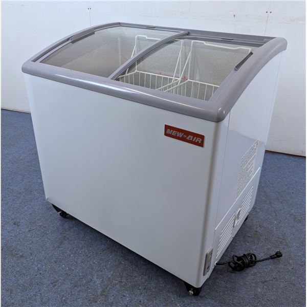 New Air 35" Ice Cream Freezer with Curved Glass Top | 40079/R1