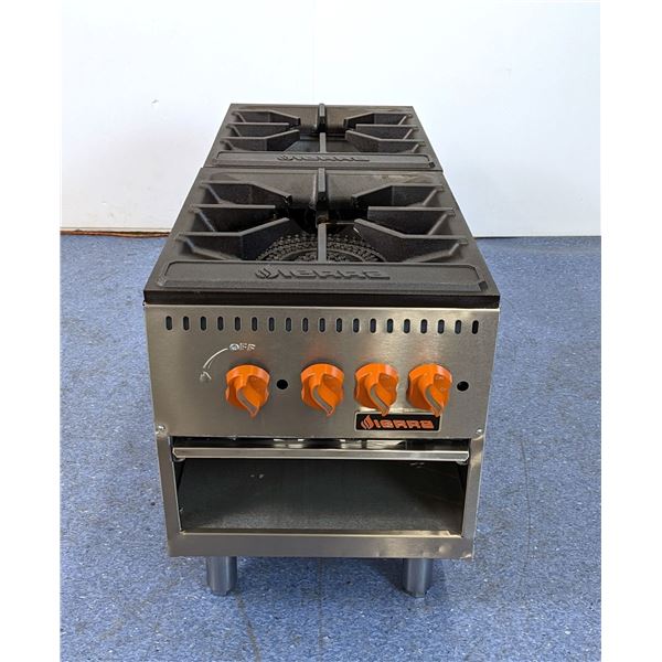 Double Gas Stock Pot Range 180K BTU, Sierra SRSP-18-2 | R9,LBD