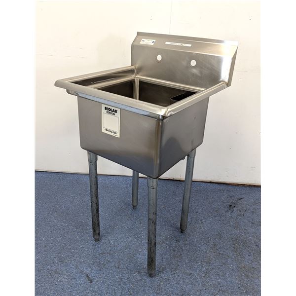 17-1/2" x 17-1/2" Tub Stainless Steel Utility Sink with Faucet | MR7-1