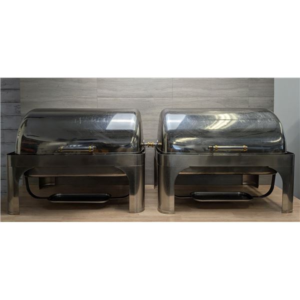 Full Size Rectangle Chafing Dishes With Water Pans - Set of 2 | MA-6/L7R2