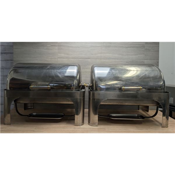 Full Size Rectangle Chafing Dishes With Water Pans - Set of 2 | MA-7/ML5-1