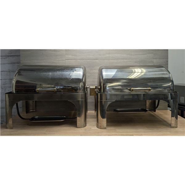Full Size Rectangle Chafing Dishes With Water Pans - Set of 2 | MA-8/CC7