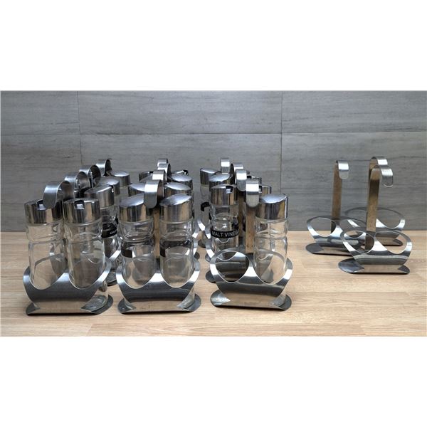 Oil & Vinegar Cruet Set With Caddies - Approx. 30pcs | MA-9/AR