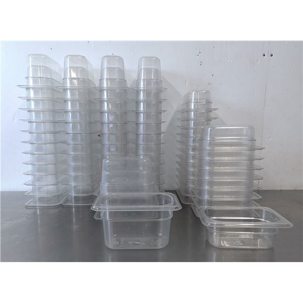 1/9" Size 4" Deep & 2-1/2" Deep Clear Inserts - Lot of 70pcs | AB-8/MR2-1