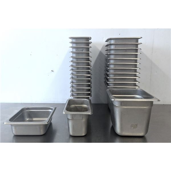 1/6 & 1/9 Size Stainless Steel Inserts - Lot of 28pcs | AB-9/MR2-1