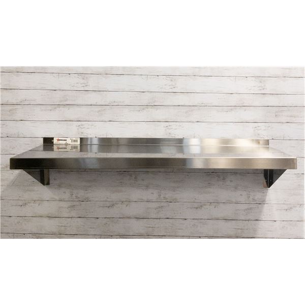 16" x 48" Stainless Wall Shelf, Omcan 24410 | MR5-1