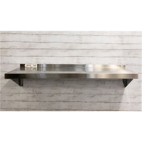 12" x 48" Stainless Wall Shelf, Omcan 22110 | MR5-1