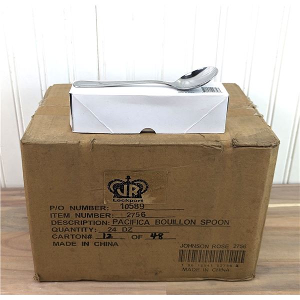 Johnson Rose Pacifica Bouillon Spoons - Lot of 288 (1 Case) | JR 2756/LBD1-1