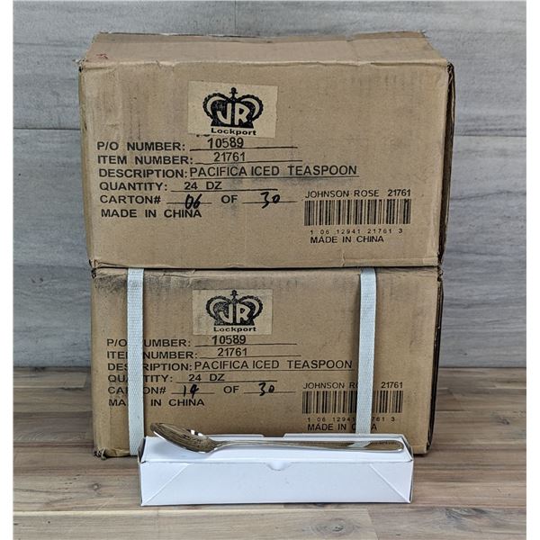 Johnson Rose Pacifica Iced Teaspoons - Lot of 576 (2 Cases) | JR 2761/LBD1-1
