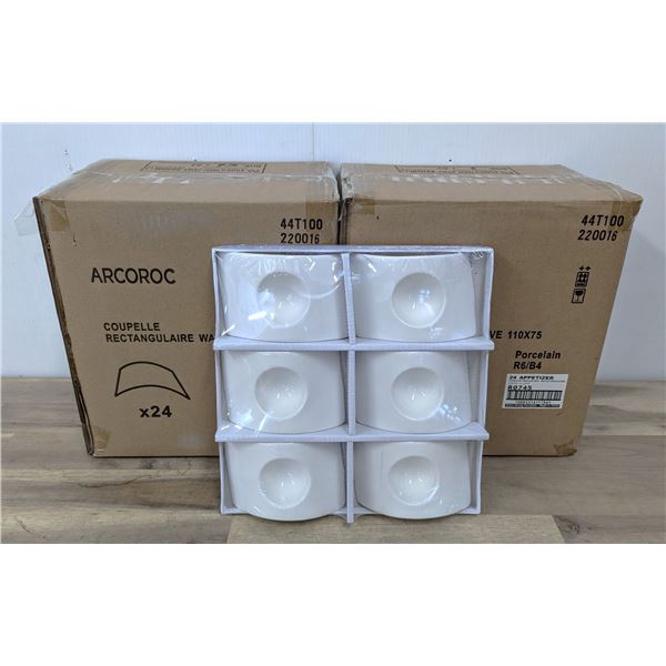 Arcoroc Appetizer 1/2oz Wave Bowls - Lot of 48 (2 Cases) | R8-2/R0745