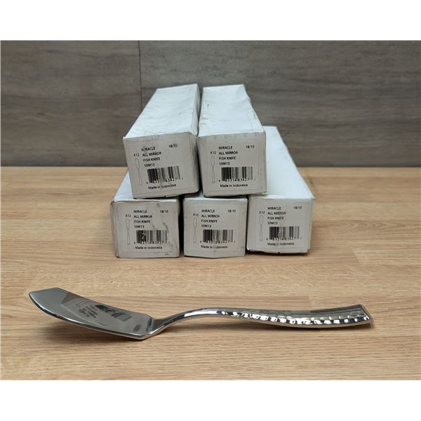 Sola Miracle 8-1/2" Fish Knives - Lot of 60 (5 Boxes) | L6-CR4/SOM13