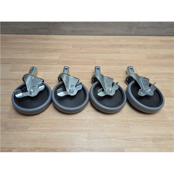 Thorinox 5" Casters With Brakes - Lot of 4 | Front B