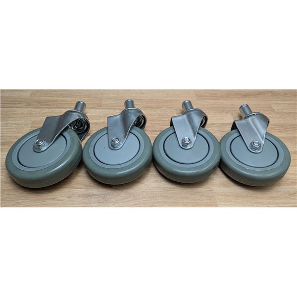 5" Casters, Gray - Lot of 4 | Front B