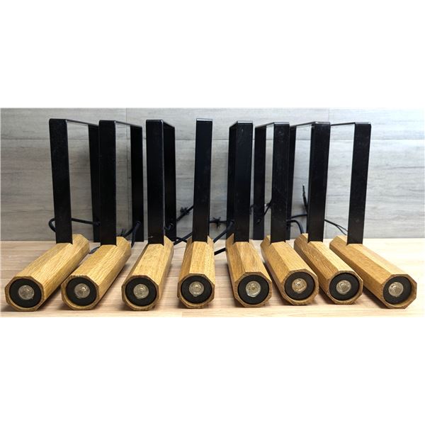 Octagon Wooden Lights With Metal Hanging - Lot of 8 | AB-25/Rack H