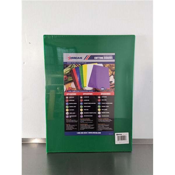 15" x 20"  Green Cutting Board, Omcan 41204 | L12-B