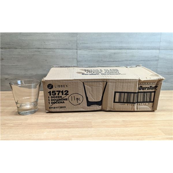 Libbey Endeavor 12oz Double Old Fashioned Glasses  - Lot of 11 | EC6