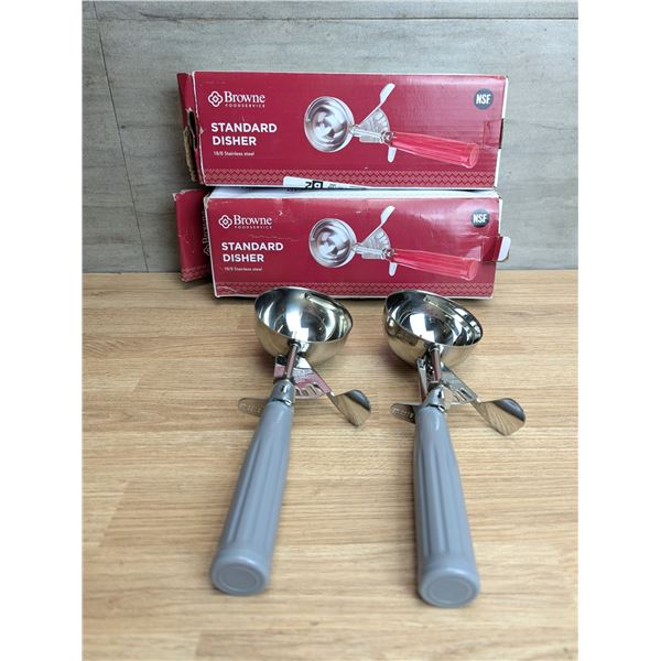 Brown Standard Disher 573308 - Lot of 2 | EC6