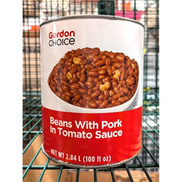 Gordon Choice Beans with Pork in Tomato Sauce 2.84L - Lot of 6 | Can 13